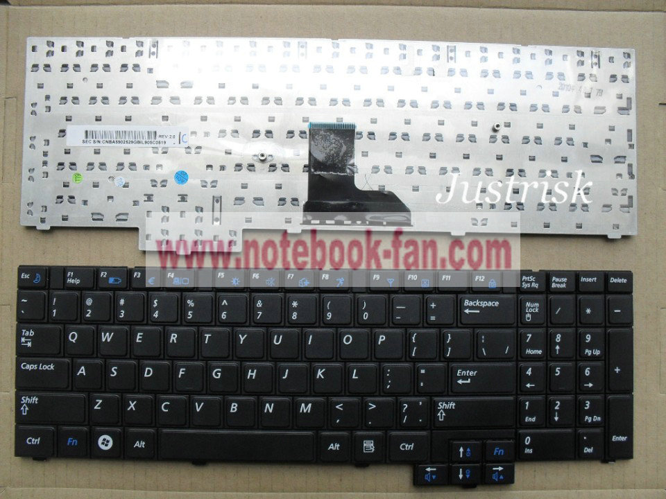 New Samsung Notebook RV510 NP-RV510 US Keyboard Black TECLADO